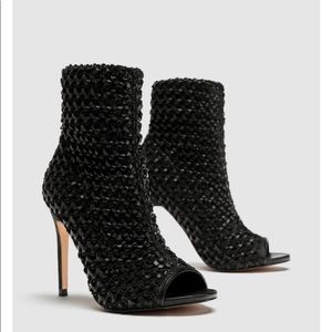 Zara Braided Ankle Boots Sandels